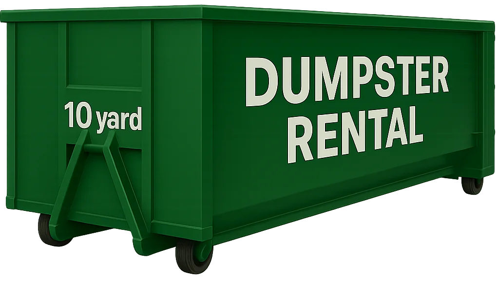 Compact 10-yard container perfect for small home projects